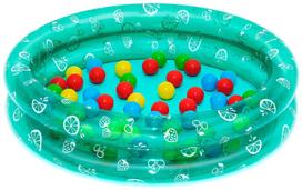 Baseinas, pripučiamas/vaikiškas Bestway Splash And Play 51141, žalia sp./įvairių spalvų, 91 x 20 cm