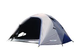 Keturvietė palapinė Outliner UV50+, mėlyna sp./pilka sp., 240 cm x 210 cm x 116 cm