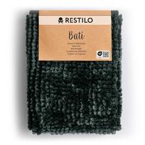 Vonios grindų kilimėlis Restilo Bati, juoda sp./pilka sp., 70 cm x 50 cm