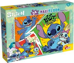 Dėlionė Lisciani Disney Stitch, 50 cm x 70 cm, 24 vnt., įvairių spalvų