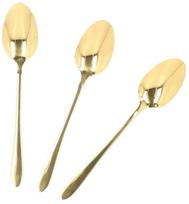 Desertinis šaukštelis Homla Stilo, nerūdijantysis plienas, aukso sp., 3 vnt., 15 cm