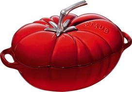 Emaliuotas ketaus puodas Staub Tomate, 25 cm, 2.5 l, raudona sp.
