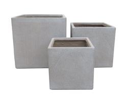 Gėlių vazonas Domoletti LT24784-1S, keramika/molis, Ø 24 cm, pilka sp.