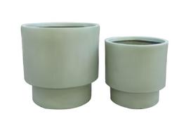 Gėlių vazonas Domoletti LT14766-1S, keramika/molis, Ø 24 cm, žalia sp.