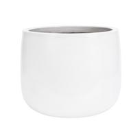 Gėlių vazonas Domoletti GG.6696.015 CL.GI.158, keramika/molis, Ø 15 cm, balta sp.