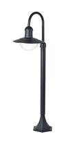 Pastatomas lauko šviestuvas Domoletti Korna, 15W, E27, IP44, juoda sp., 36.5 cm x 100 cm