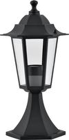 Pastatomas lauko šviestuvas Domoletti Arna, 15W, E27, IP44, juoda sp., 16.4 cm x 39 cm