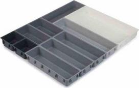 Stalčiaus organizavimo įdėklas Joseph Joseph Blox, 43.9 cm x 52.6 cm x 5 cm, plastikas, pilka sp.