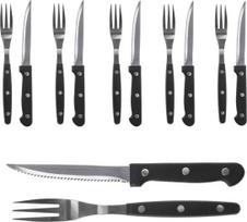 Stalo įrankių komplektas BBQ Set, sidabro sp./juoda sp., 12 vnt.