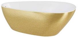 Vonia, laisvai pastatoma Besco Goya A-Line Glam, 170 cm x 80 cm x 65 cm, aukso sp./balta sp.