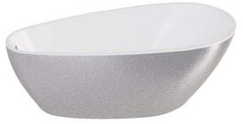 Vonia, laisvai pastatoma Besco Goya A-Line Glam, 170 cm x 80 cm x 65 cm, balta sp./sidabro sp.