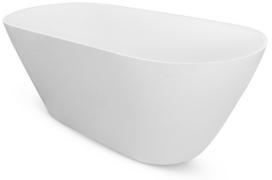 Vonia, laisvai pastatoma Besco Moya, 160 cm x 70 cm x 57 cm, ovalas, balta sp./chromo sp.