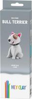 Molis Hey Clay Bull Terrier, 0.11 kg, ruda sp./balta sp./juoda sp., 3 vnt.