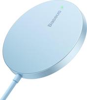 Belaidis indukcinis įkroviklis Baseus Simple Mini3, USB Type C, 6.05 cm, žydra sp., 15 W