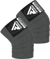 Tvarstis RDX Knee Wraps, Universalus, pilka sp.