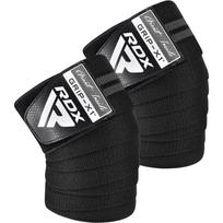 Tvarstis RDX Gym Knee Wrap, Universalus, juoda sp./pilka sp.