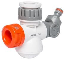 Universalus čiaupo adapteris Bradas White Line, plastikas