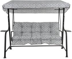 Lauko sūpynės Patio Hawaii Black Edition, juoda sp./pilka sp., 176 cm x 113 cm x 155 cm