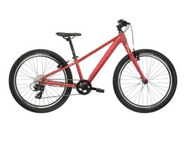 Vaikiškas dviratis, vaikų Kross Leah Jr. 1.0, raudona sp./rožinė sp., 24"