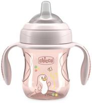 Puodelis su snapeliu Chicco Mix & Match Transition, 200 ml, 4 mėn., plastikas/silikonas, rožinė sp.