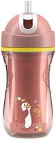 Gertuvė su silikoniniu šiaudeliu Chicco Mix & Match Sport, 266 ml, 14 mėn., plastikas, rožinė sp.
