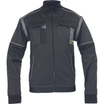 Darbinis švarkas vyrams Cerva Max Eco Stretch, juoda sp., 64 dydis