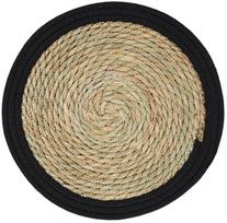 Stalo padėkliukas Ambition Boho Natural, 35 cm x 35 cm x 35 cm, Ruda sp./Juoda sp.