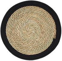 Stalo padėkliukas Ambition Boho Natural, 40 cm x 40 cm x 40 cm, Ruda sp./Juoda sp.