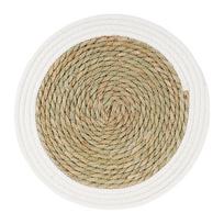 Stalo padėkliukas Ambition Boho Natural, 35 cm x 35 cm x 35 cm, Ruda sp./Balta sp.
