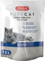 Kačių kraikas Zolux Purecat, silikoninės granulės, 15 l
