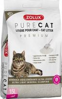 Kačių kraikas Zolux Purecat Premium, organinis (sušokantis), 15 l