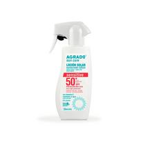 Losjonas įdegio priežiūrai kūnui Agrado Sensitive Sun SPF50, 250 ml