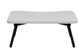 Nešiojamo kompiuterio staliukas Domoletti 53000011089, 35 cm x 60 cm, 23 cm, balta sp./juoda sp.