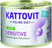 Šlapias kačių maistas Kattovit Feline Diet Sensitive, vištiena, 0.185 kg