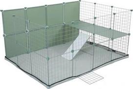 Narvas graužikams Zolux Neolife, 140 cm x 105 cm x 70 cm, sidabro sp./žalia sp.