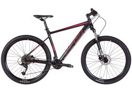 Dviratis kalnų Leon XC-70 AM, 27.5 ", 20" rėmas, juoda sp./raudona sp.