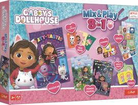 Stalo žaidimų rinkinys Trefl Gabbys Dollhouse Mix & Play 8in1, EN