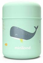 Termosas maistui Miniland Ocean Whale, 0.28 l, mėtinė (mint) sp./pilka sp.