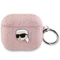 Ausinių dėklas Karl Lagerfeld Apple AirPods 3, rožinė sp.