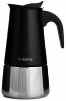 Moka kavinukas Homla 233445, 0.3 l, sidabro sp./juoda sp.