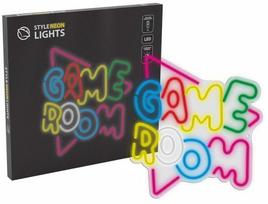 Dekoracija Manta Style Neon Lights Game Room su LED apšvietimu, 35 cm, įvairių spalvų