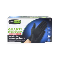 Pirštinės vienkartinės Gio`style, suaugusiems, juoda sp., S, 100 vnt.