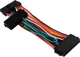 Laidas SilverStone SST-PP10 ATX (24-Pin) PLUG Male (vyriška), ATX (24-Pin) SOCKET Female (moteriška), 0.65 m, įvairių spalvų