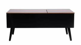 Kavos staliukas Homla Anzabi, ruda sp./juoda sp., 105 cm x 50.5 cm x 43.5 cm
