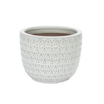 Gėlių vazonas Domoletti GG.6692.030, keramika/molis, Ø 30 cm, balta sp.