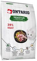 Sausas kačių maistas Ontario Sensitive Derma, antiena, 6.5 kg