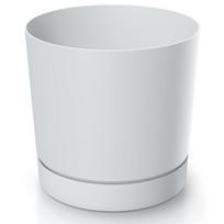 Gėlių vazonas Tubo P, plastikinis, Ø 33.8 cm, balta sp.