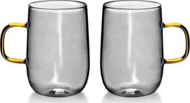 Dvigubo stiklo puodelių rinkinys AffekDesign Peter, skaidri sp., 0.4 l