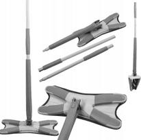 Grindų valymo šepetys WMC Tools X, 115 - 128 cm, pilka sp.