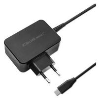 Telefono įkroviklis Qoltec POWER PRO, USB Type C, 9 cm, juoda sp., 45 W